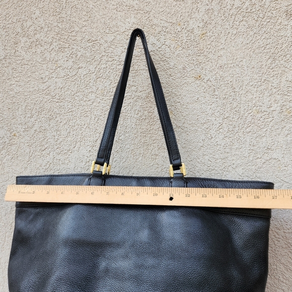 TORI BURCH Michele Tote Shoulder Bag Large Double Handle Pebbled Leather - Picture 9 of 11